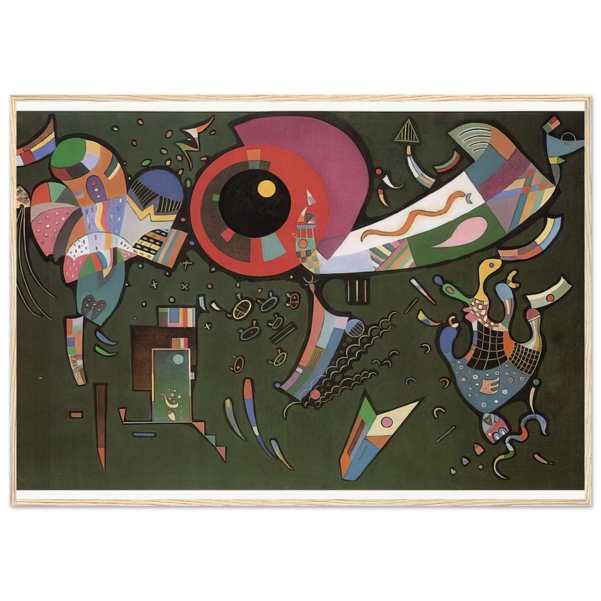 AROUND THE CIRCLE 1940 Framed Poster | Wassily Kandinsky Framed Prints Wall Art | Wassily Kandinsky Shop
