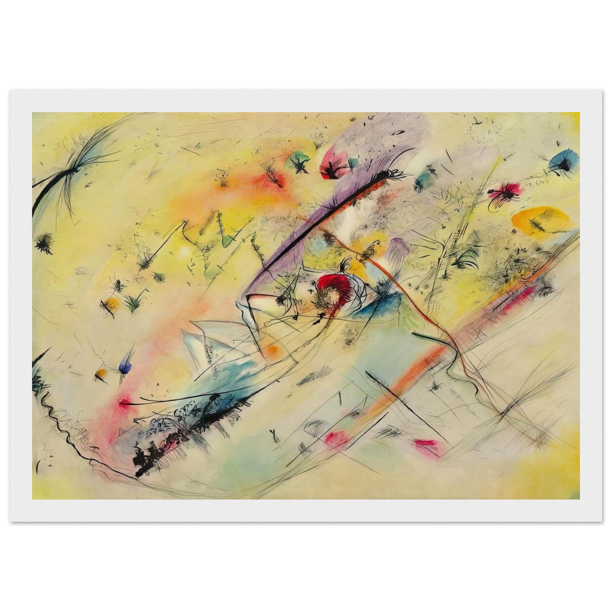 BRIGHT PICTURE 1913 Framed Poster | Wassily Kandinsky Framed Prints Wall Art | Wassily Kandinsky Shop
