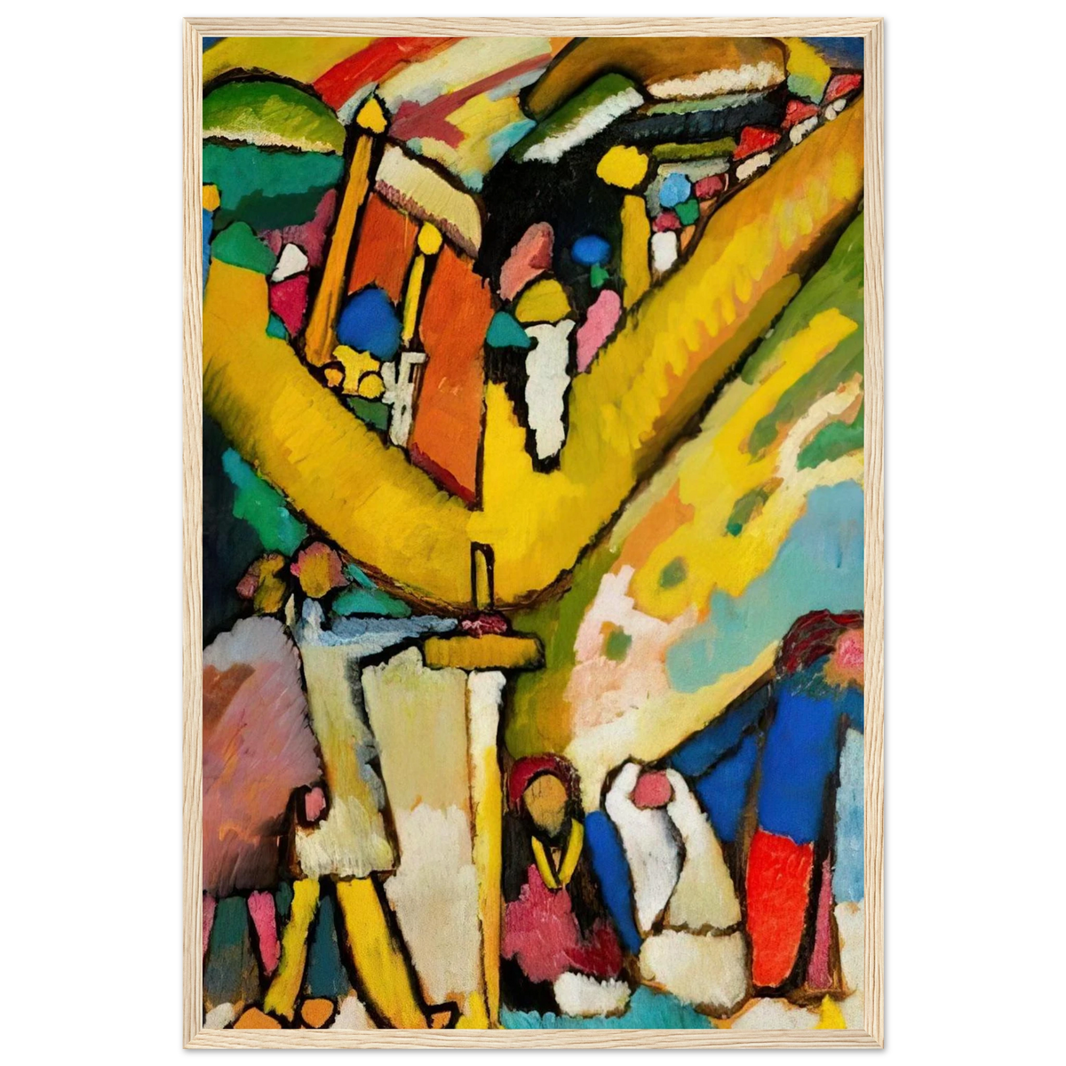 STUDY FOR IMPROVISATION 8 1909 Framed Poster | Wassily Kandinsky Framed Prints Wall Art | Wassily Kandinsky Shop