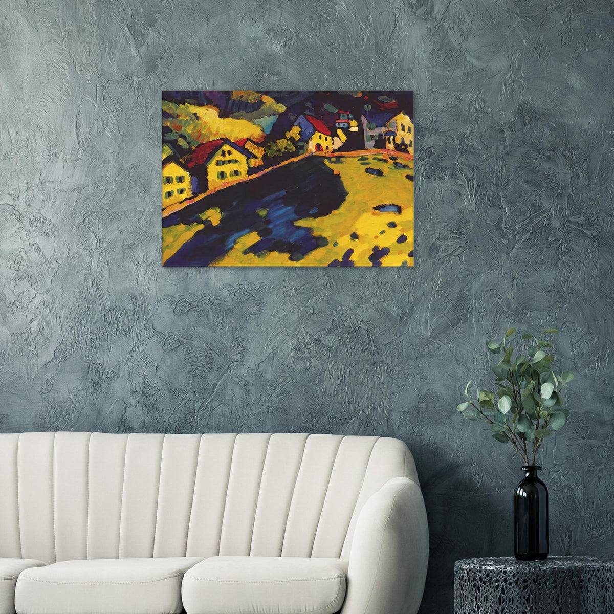 HOUSES AT MURNAU 1909 Canvas | Wassily Kandinsky Canvas | Wassily Kandinsky Shop