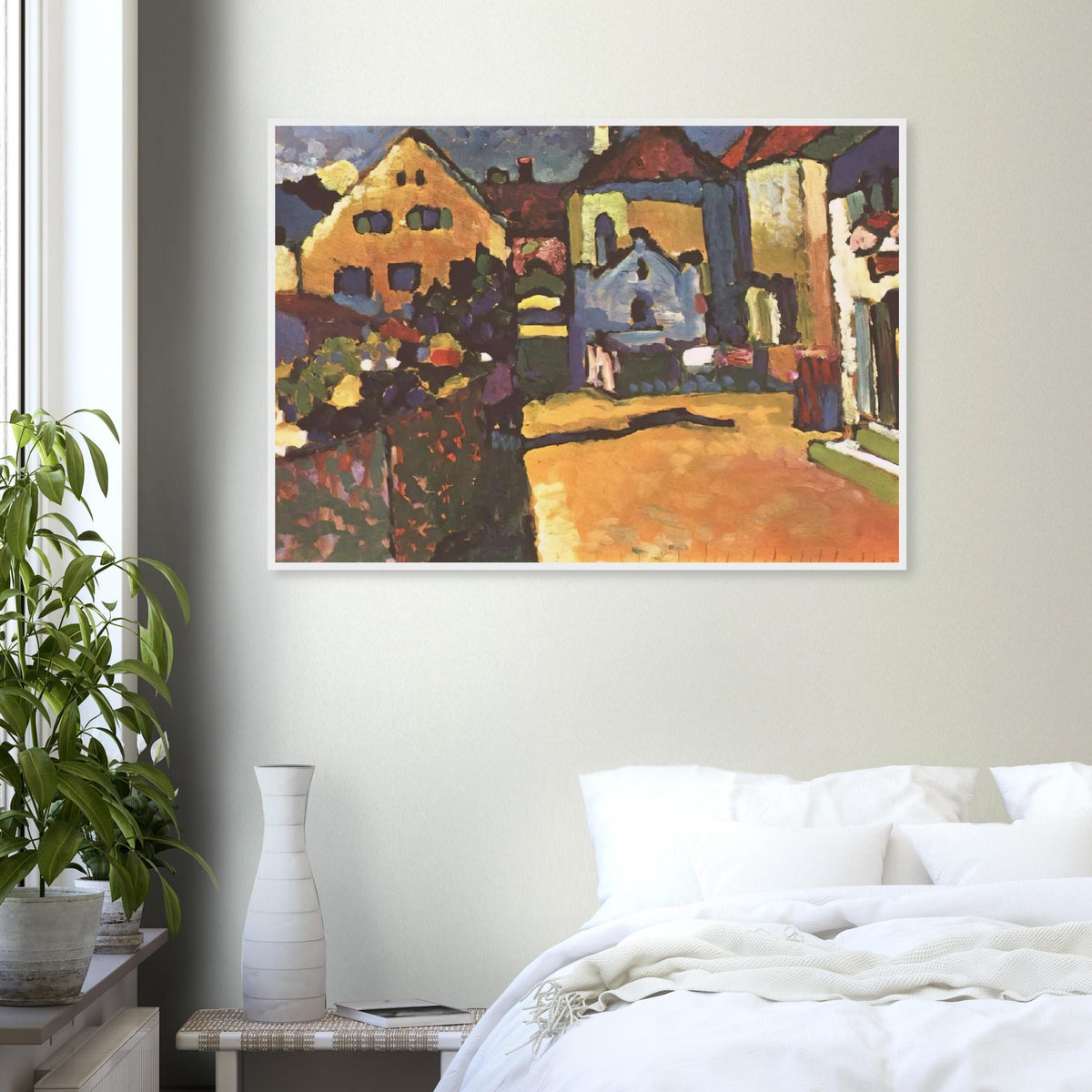 GRUNGASSE IN MURNAU 1909 Framed Poster | Wassily Kandinsky Framed Prints Wall Art | Wassily Kandinsky Shop