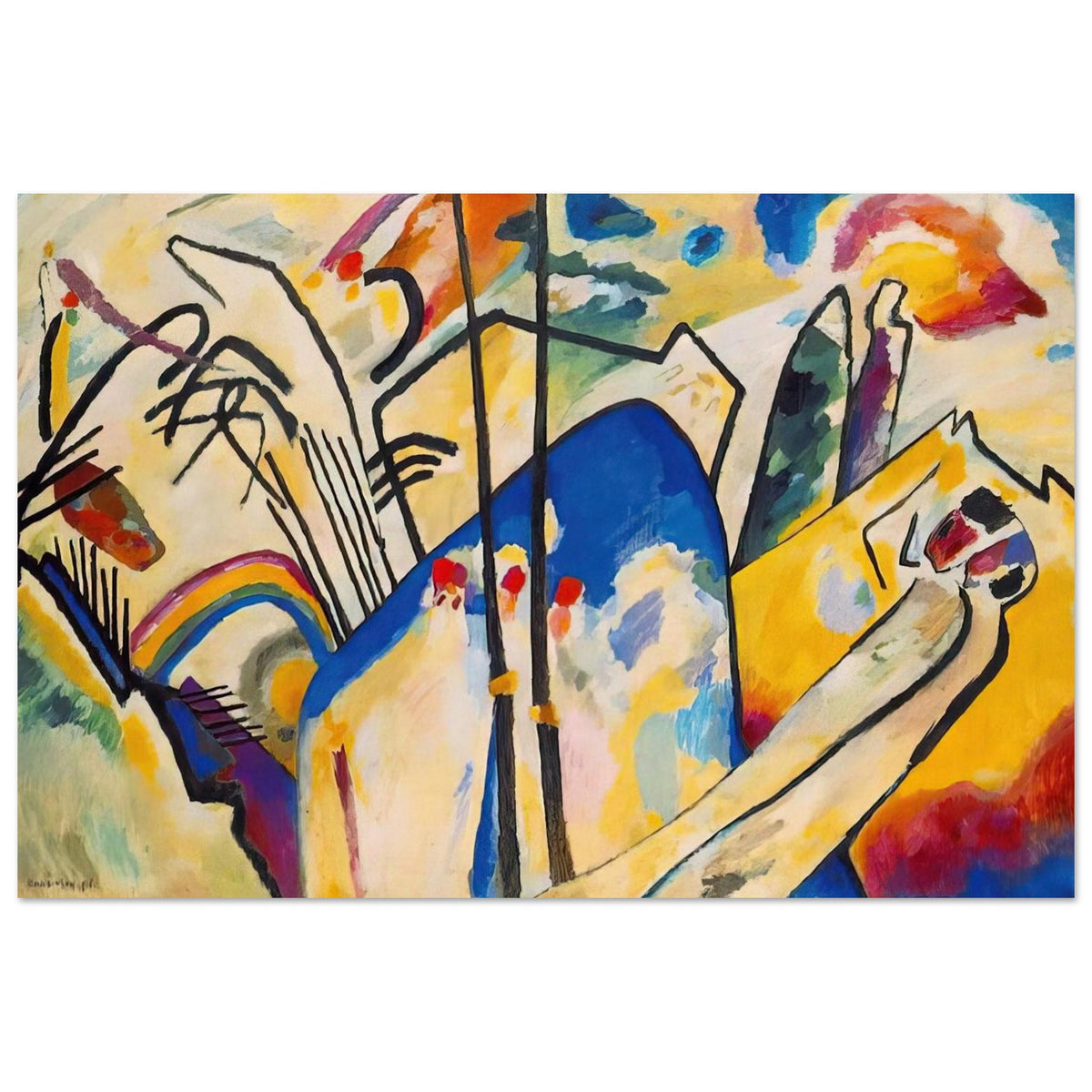 COMPOSITION IV 1911 Poster | Wassily Kandinsky Poster | Wassily Kandinsky Shop