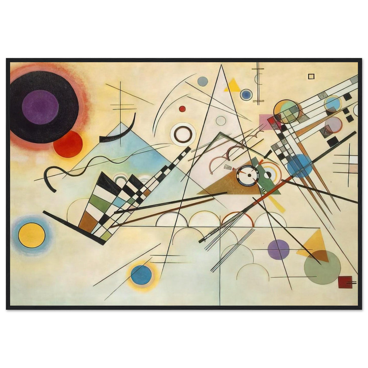 COMPOSITION VIII 1923 Framed Poster | Wassily Kandinsky Framed Prints Wall Art | Wassily Kandinsky Shop