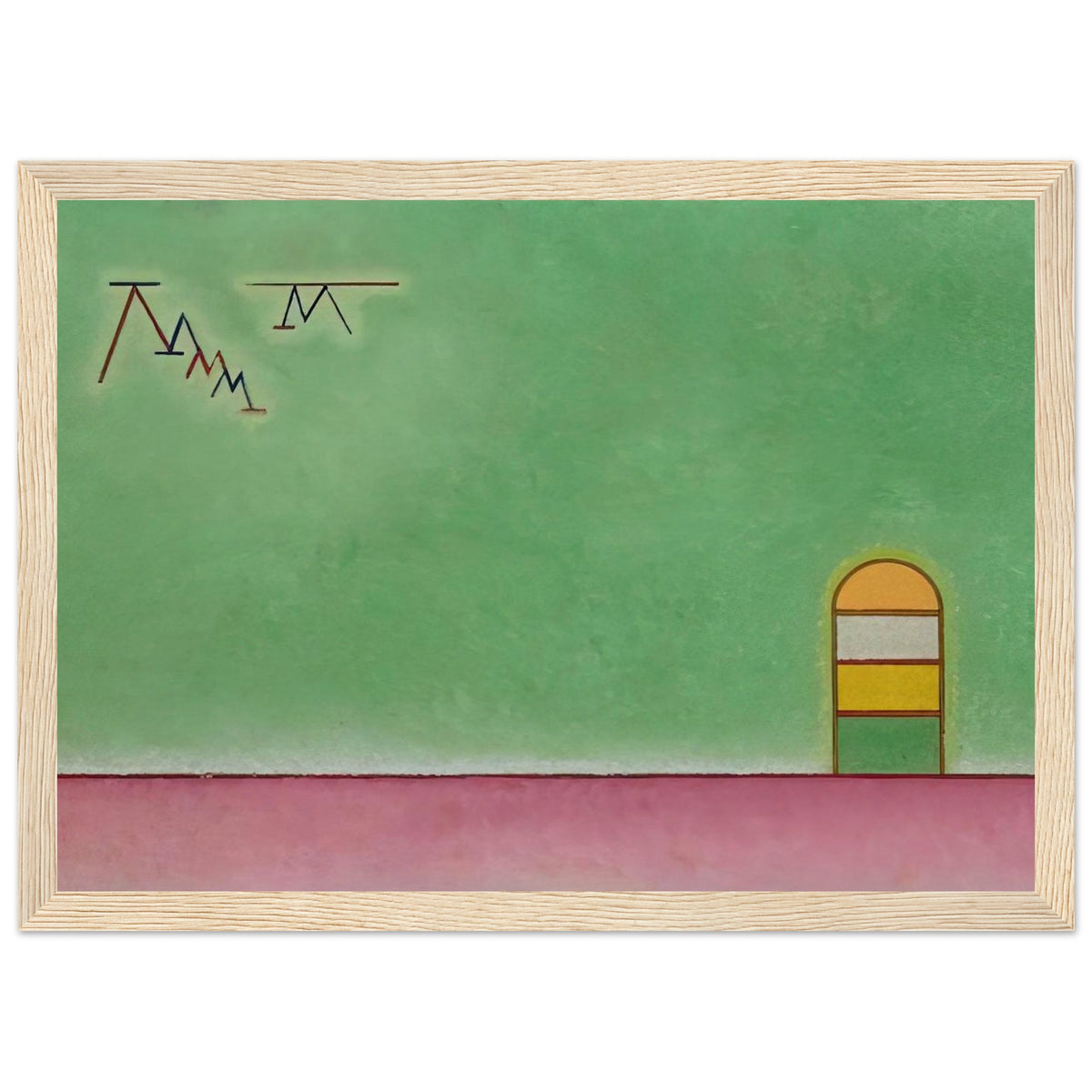 GREEN EMPTYNESS 1930 Framed Poster | Wassily Kandinsky Framed Prints Wall Art | Wassily Kandinsky Shop