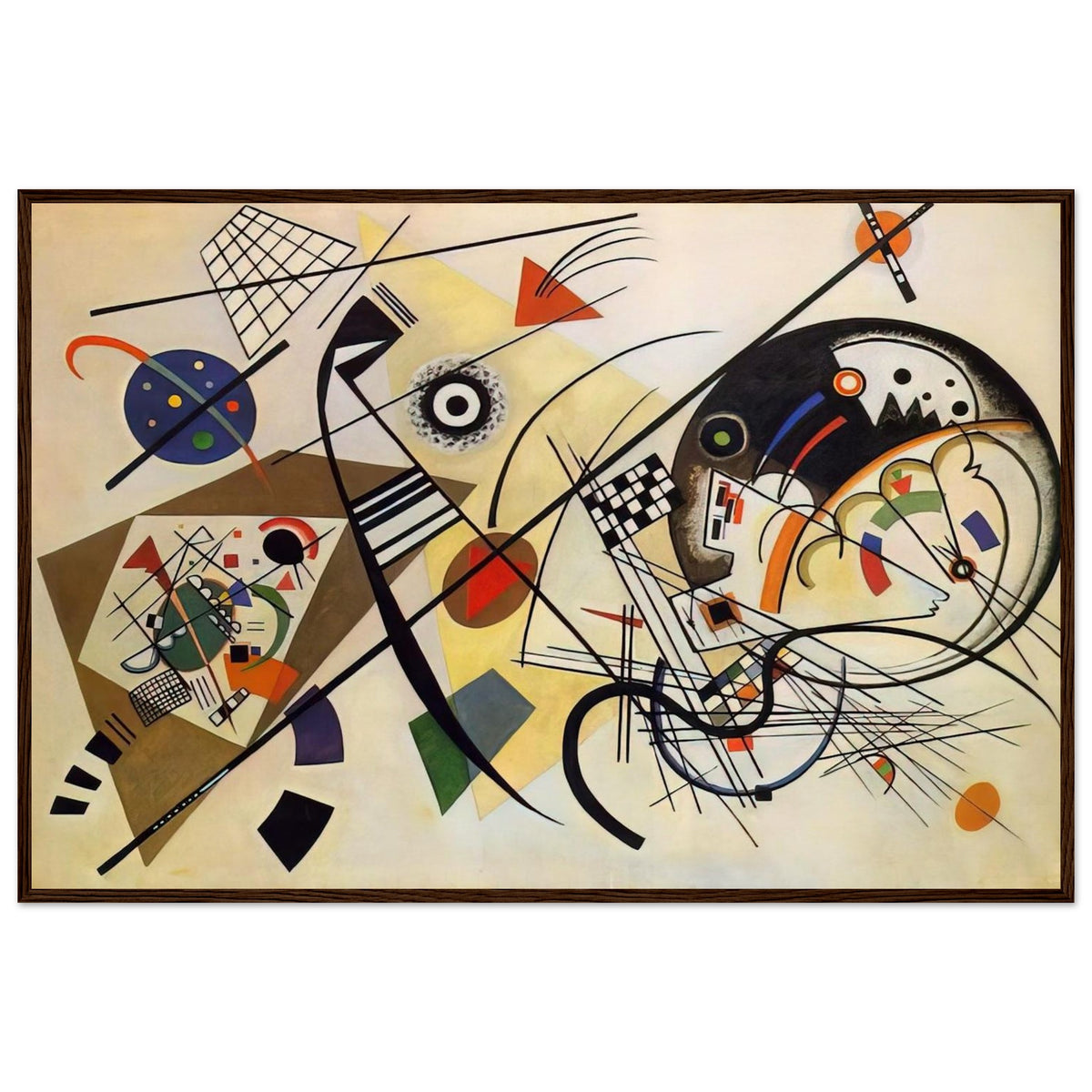 TRANSVERSE LINE 1923 Framed Poster | Wassily Kandinsky Framed Prints Wall Art | Wassily Kandinsky Shop