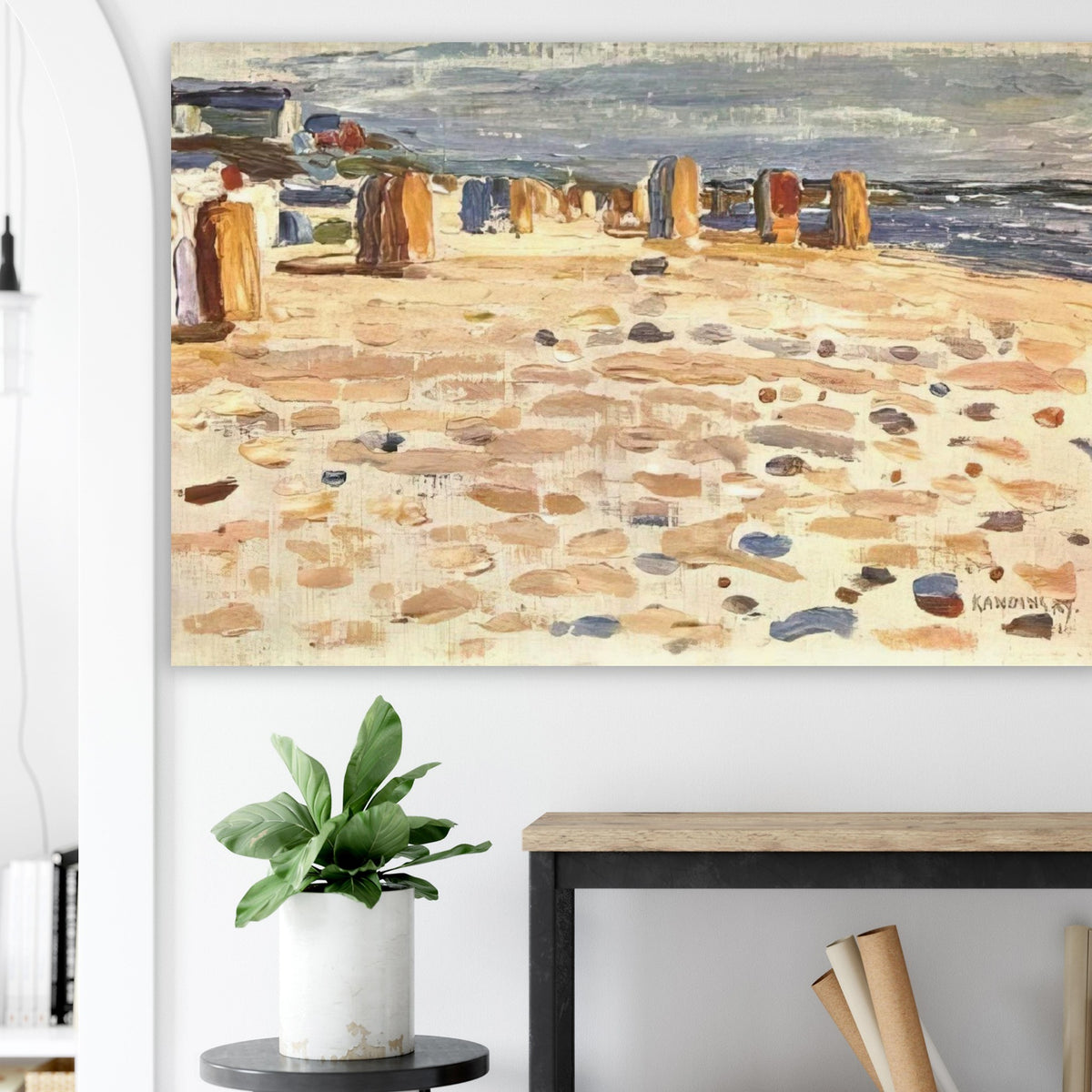 BEACH BASKETS IN HOLLAND 1904 Poster | Wassily Kandinsky Poster | Wassily Kandinsky Shop