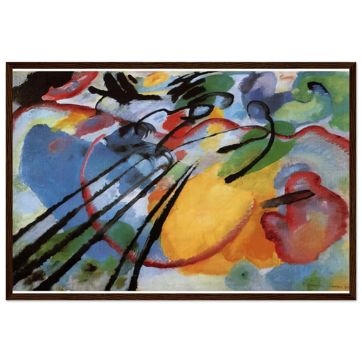 IMPROVISATION 26 ROWING 1912 Framed Poster | Wassily Kandinsky Framed Prints Wall Art | Wassily Kandinsky Shop
