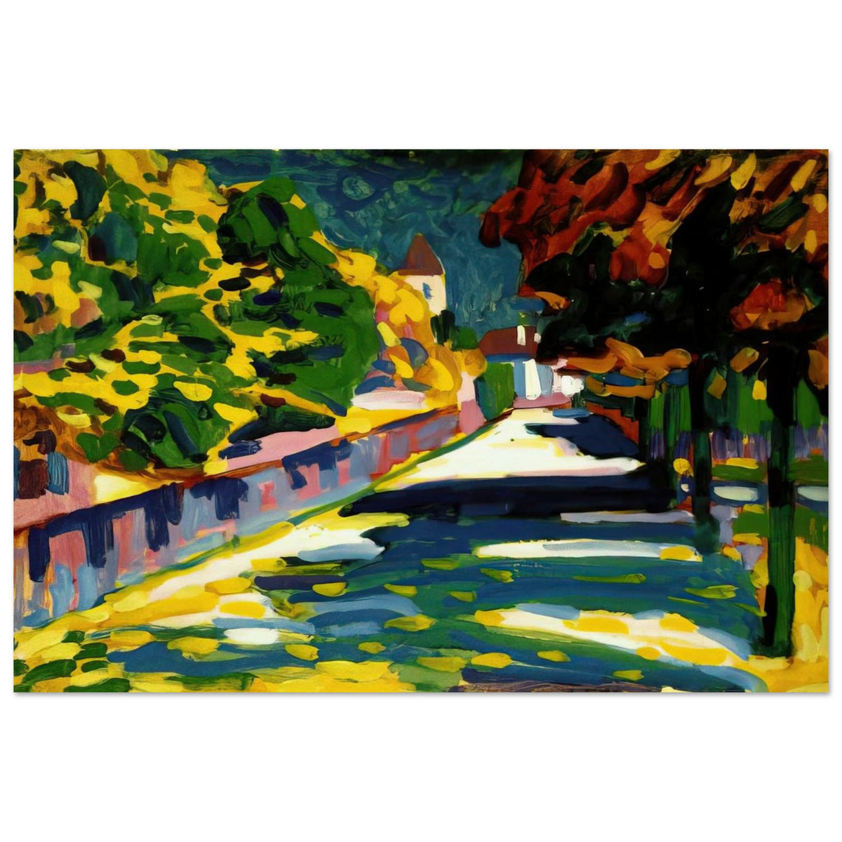 AUTUMN IN BAVARIA 1908 Poster | Wassily Kandinsky Poster | Wassily Kandinsky Shop