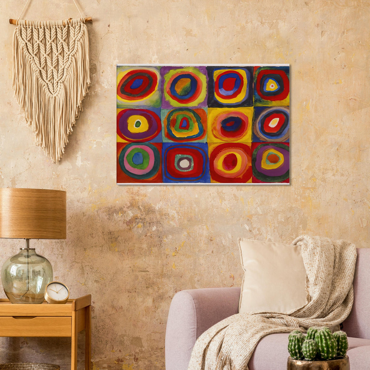 COLOR STUDY SQUARES WITH CONCENTRIC CIRCLES 1913 Canvas | Wassily Kandinsky Canvas | Wassily Kandinsky Shop