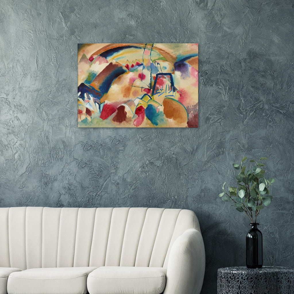 LANDSCAPE WITH CHURCH 1913 Canvas | Wassily Kandinsky Canvas | Wassily Kandinsky Shop