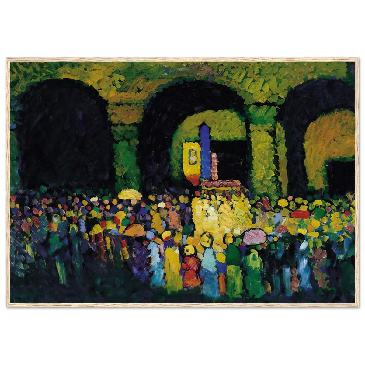 THE LUDWIGSKIRCHE IN MUNICH 1908 Framed Poster | Wassily Kandinsky Framed Prints Wall Art | Wassily Kandinsky Shop