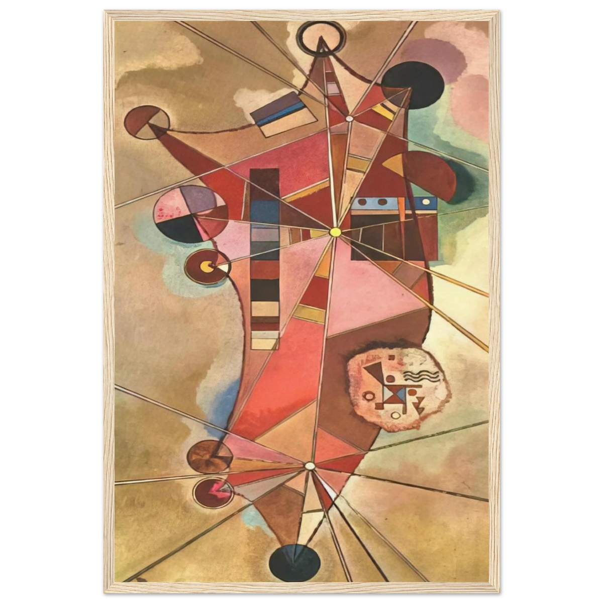 FIXED POINTS Framed Poster | Wassily Kandinsky Framed Prints Wall Art | Wassily Kandinsky Shop