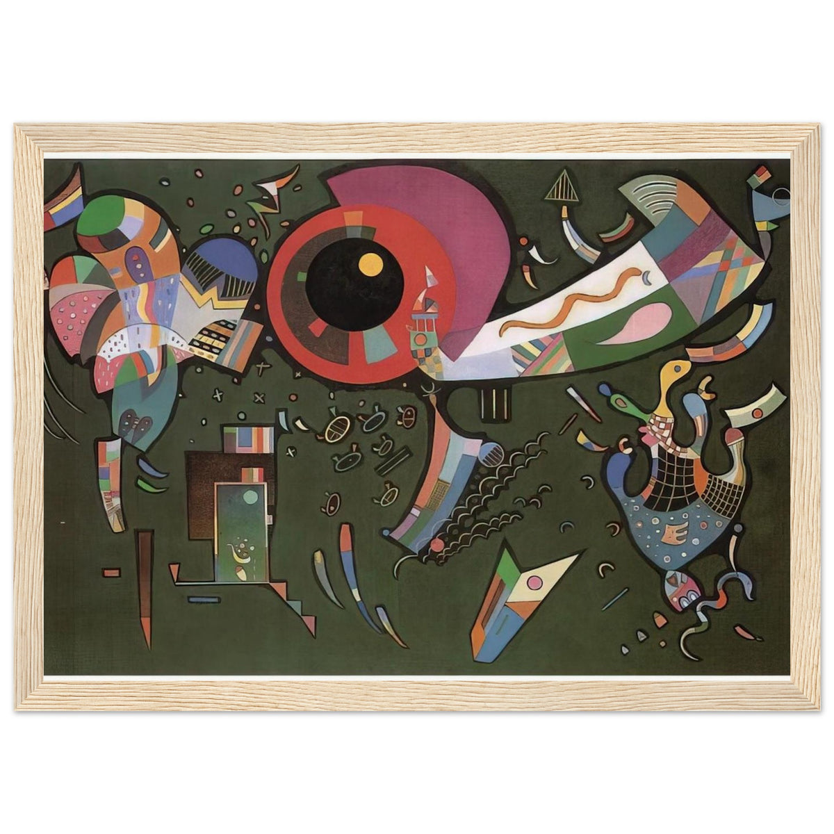 AROUND THE CIRCLE 1940 Framed Poster | Wassily Kandinsky Framed Prints Wall Art | Wassily Kandinsky Shop