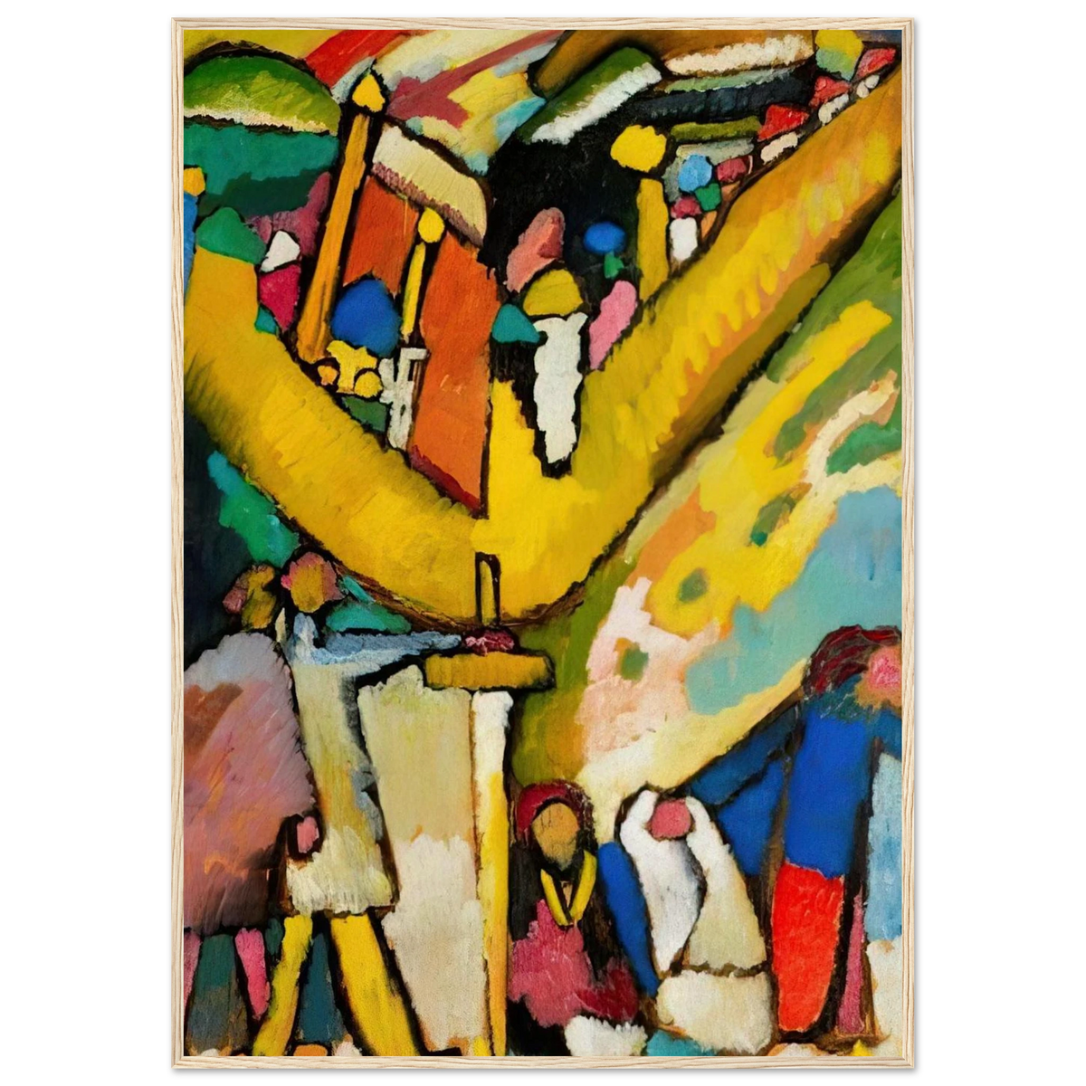 STUDY FOR IMPROVISATION 8 1909 Framed Poster | Wassily Kandinsky Framed Prints Wall Art | Wassily Kandinsky Shop