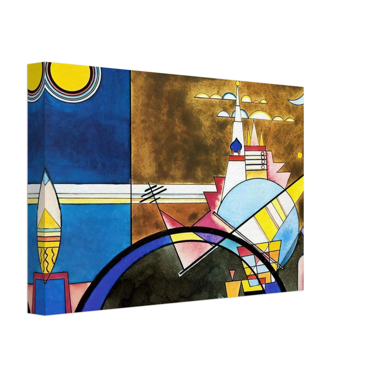 PICTURE XVI THE GREAT GATE OF KIEV STAGE SET FOR MUSSORGSKY S PICTURES AT AN EXHIBITION IN 1928 Canvas | Wassily Kandinsky Canvas | Wassily Kandinsky Shop