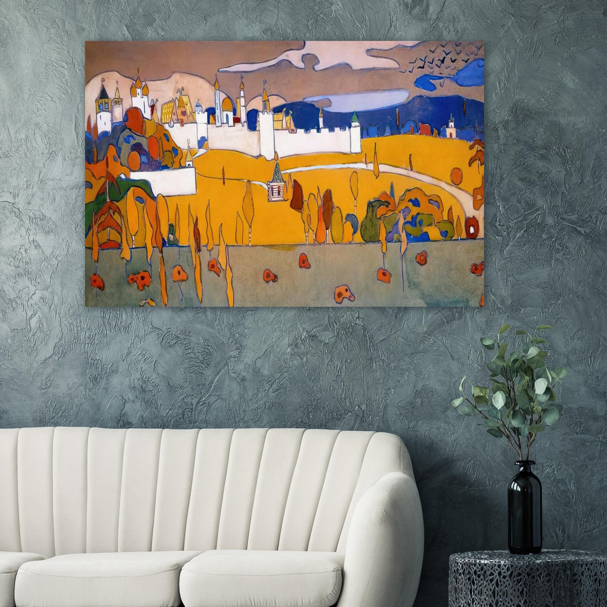 WALLED CITY IN AUTUMN LANDSCAPE 1902 Poster | Wassily Kandinsky Poster | Wassily Kandinsky Shop