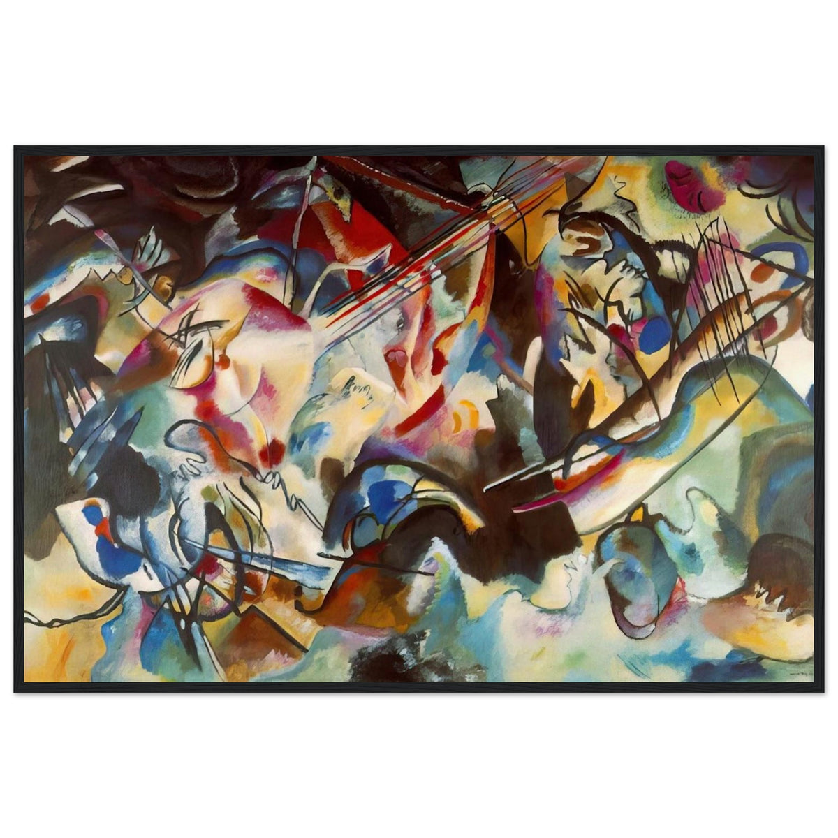 COMPOSITION VI 1913 Framed Poster | Wassily Kandinsky Framed Prints Wall Art | Wassily Kandinsky Shop