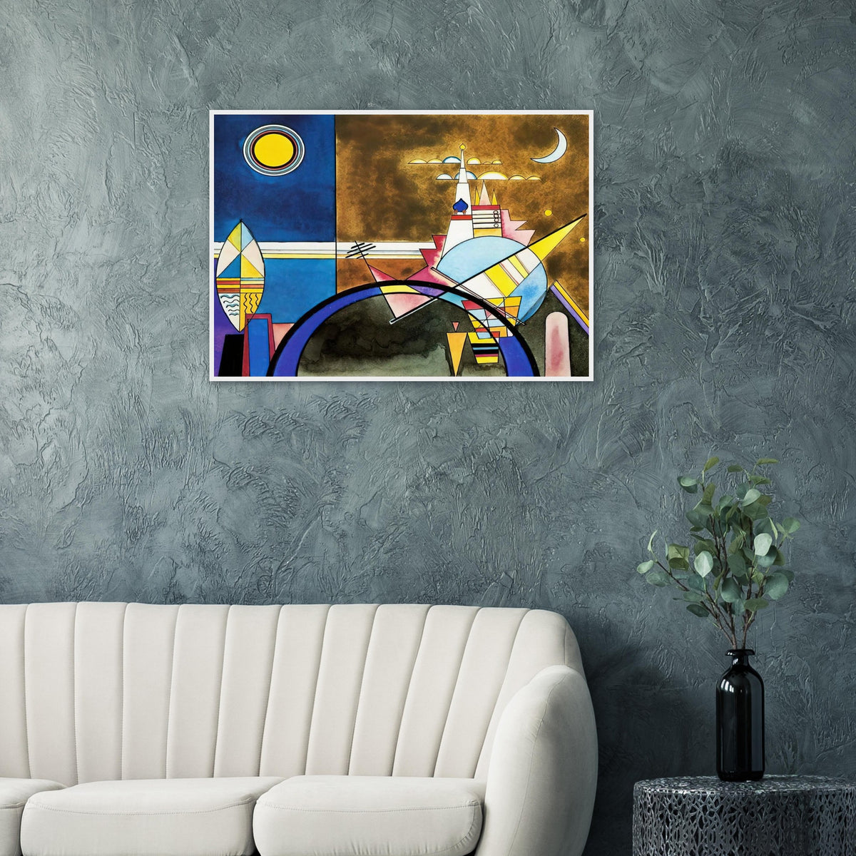 PICTURE XVI THE GREAT GATE OF KIEV STAGE SET FOR MUSSORGSKY S PICTURES AT AN EXHIBITION IN 1928 Framed Poster | Wassily Kandinsky Framed Prints Wall Art | Wassily Kandinsky Shop