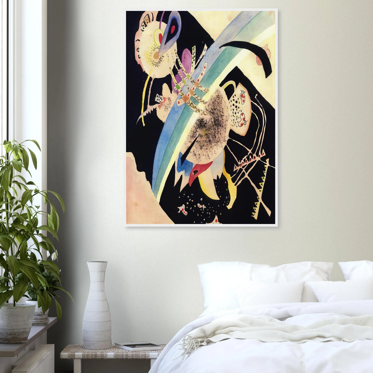 STUDY FOR CIRCLES ON BLACK 1921 Framed Poster | Wassily Kandinsky Framed Prints Wall Art | Wassily Kandinsky Shop