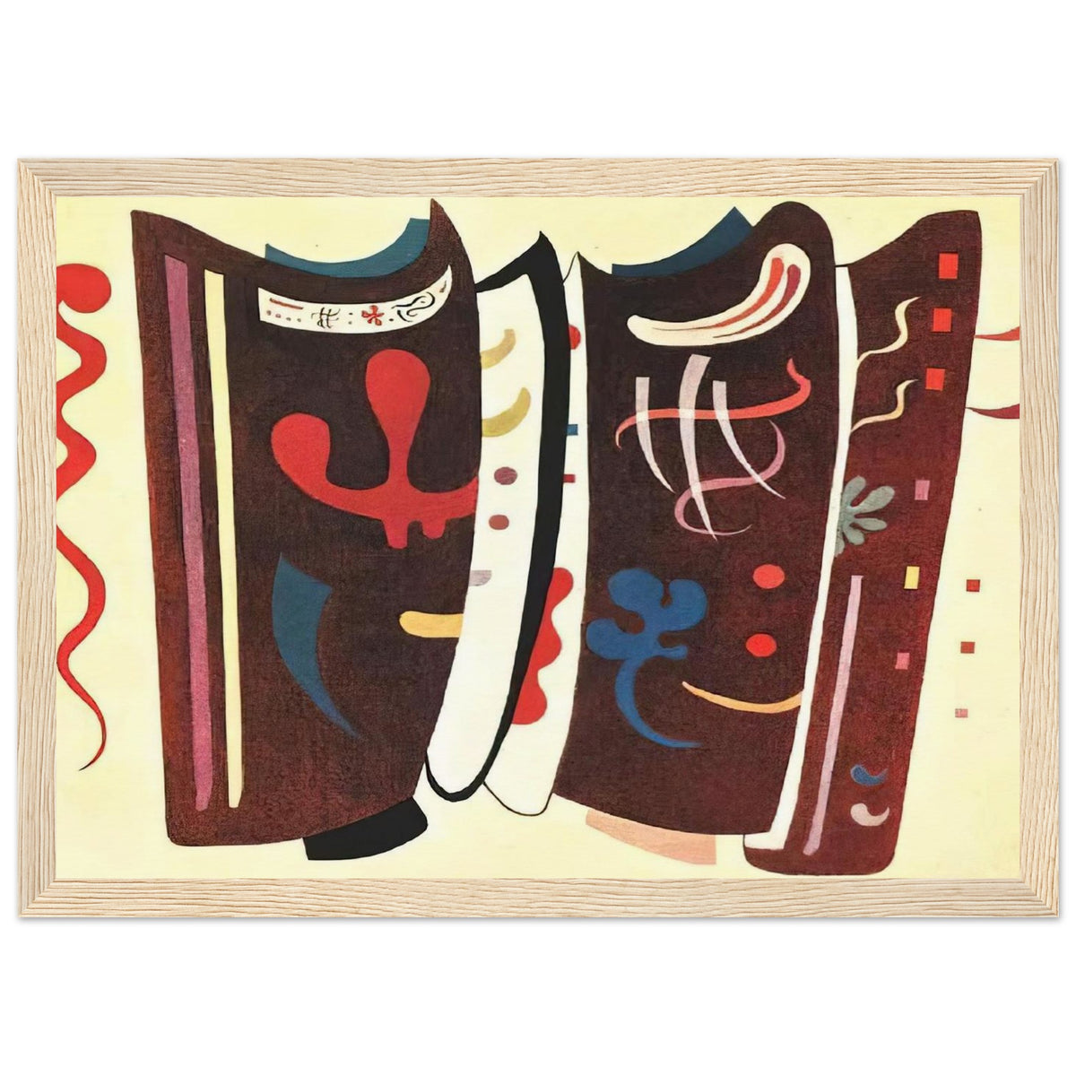 BROWN WITH SUPPLEMENT 1935 Framed Poster | Wassily Kandinsky Framed Prints Wall Art | Wassily Kandinsky Shop