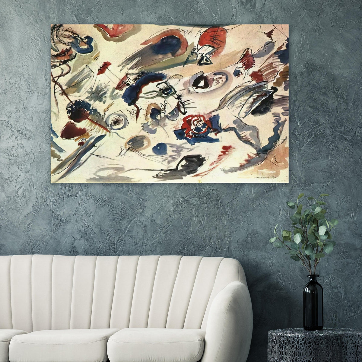 FIRST ABSTRACT WATERCOLOR 1910 Poster | Wassily Kandinsky Poster | Wassily Kandinsky Shop