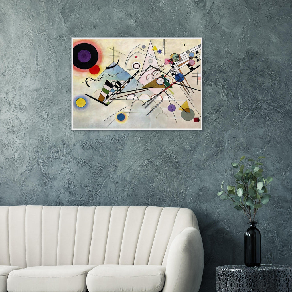 COMPOSITION 8 1923 Framed Poster | Wassily Kandinsky Framed Prints Wall Art | Wassily Kandinsky Shop