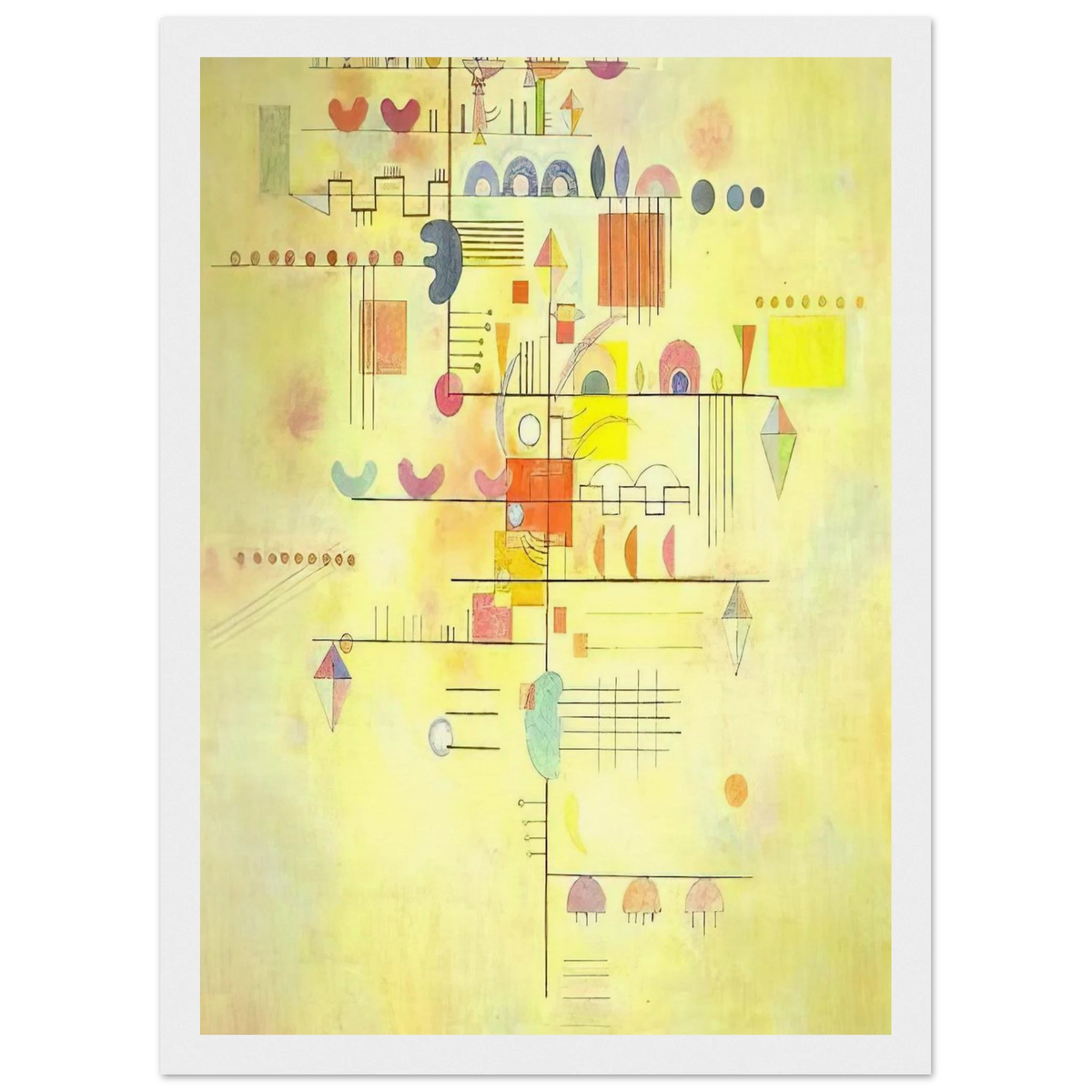 GENTLE ACCENT 1934 Framed Poster | Wassily Kandinsky Framed Prints Wall Art | Wassily Kandinsky Shop