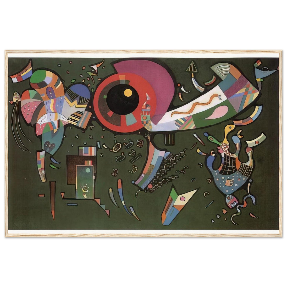 AROUND THE CIRCLE 1940 Framed Poster | Wassily Kandinsky Framed Prints Wall Art | Wassily Kandinsky Shop