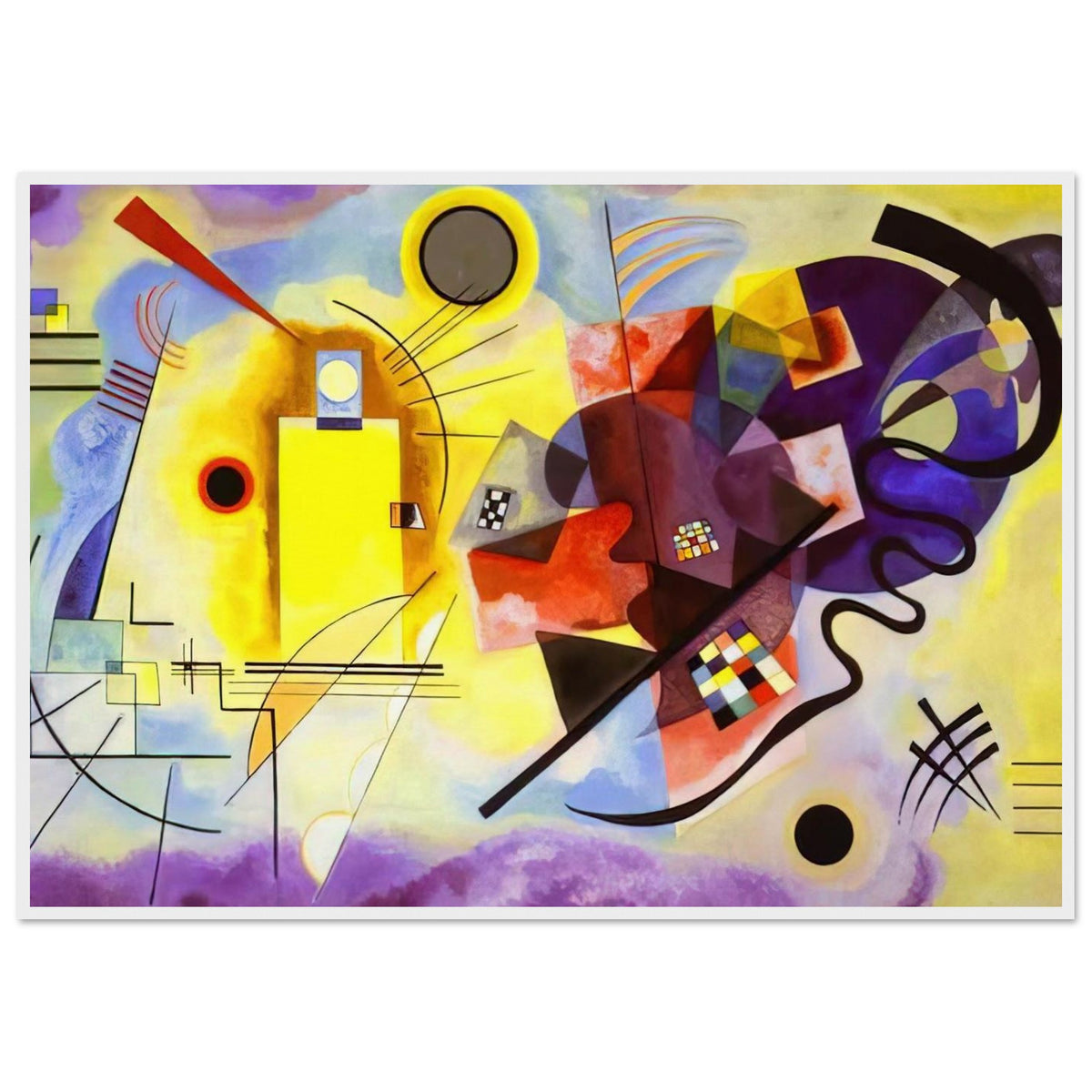 YELLOW RED BLUE 1925 Framed Poster | Wassily Kandinsky Framed Prints Wall Art | Wassily Kandinsky Shop