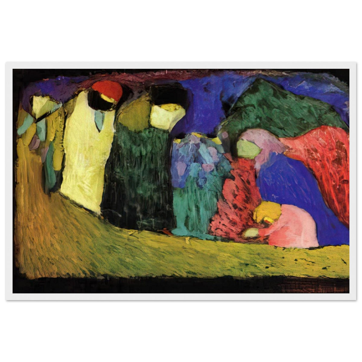 ENCOUNTER 1908 Framed Poster | Wassily Kandinsky Framed Prints Wall Art | Wassily Kandinsky Shop
