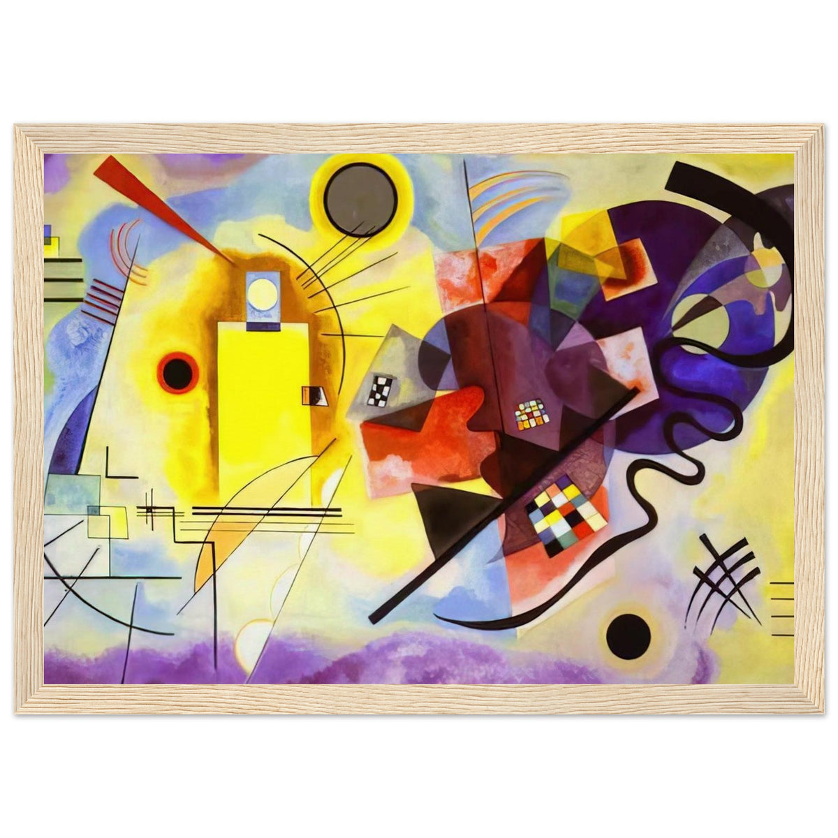 YELLOW RED BLUE 1925 Framed Poster | Wassily Kandinsky Framed Prints Wall Art | Wassily Kandinsky Shop