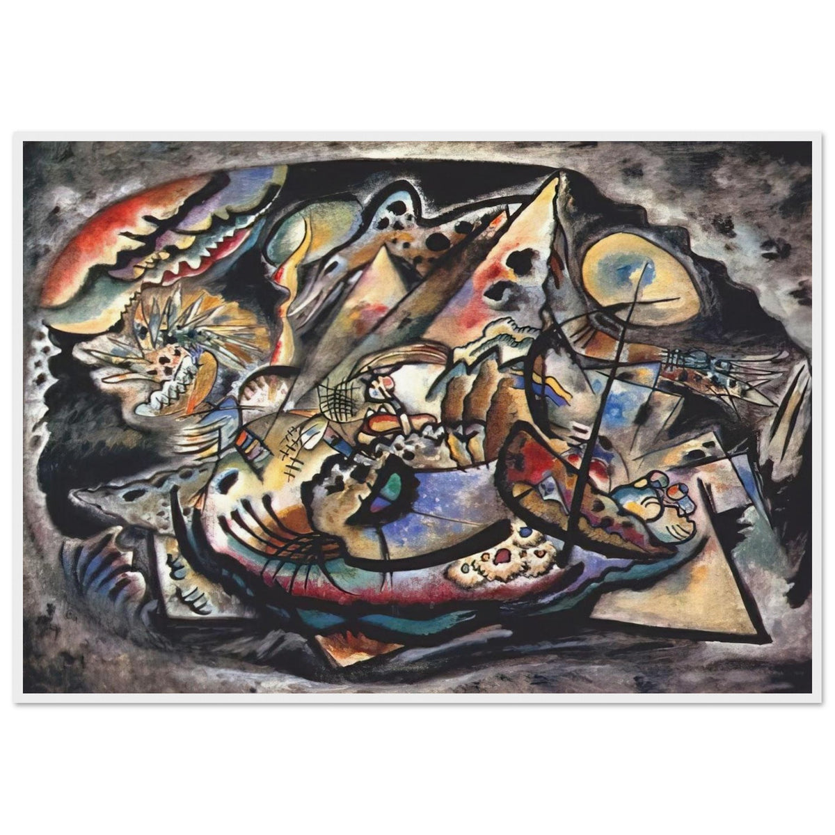 GREY OVAL 1917 Framed Poster | Wassily Kandinsky Framed Prints Wall Art | Wassily Kandinsky Shop