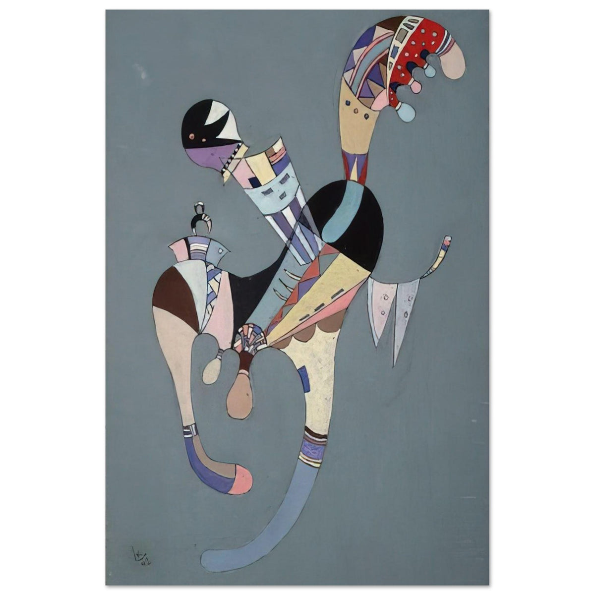 A FLOATING FIGURE 1942 Poster | Wassily Kandinsky Poster | Wassily Kandinsky Shop
