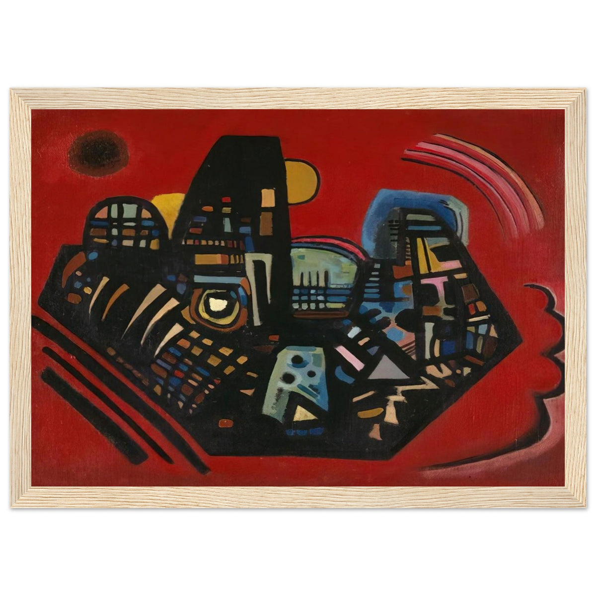 BLACK RED 1928 Framed Poster | Wassily Kandinsky Framed Prints Wall Art | Wassily Kandinsky Shop
