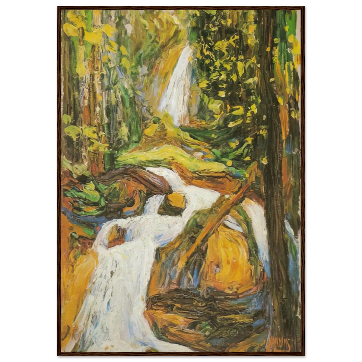 KOCHEL WATERFALL I Framed Poster | Wassily Kandinsky Framed Prints Wall Art | Wassily Kandinsky Shop