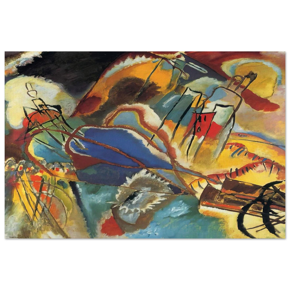IMPROVISATION 30 CANNONS 1913 Poster | Wassily Kandinsky Poster | Wassily Kandinsky Shop