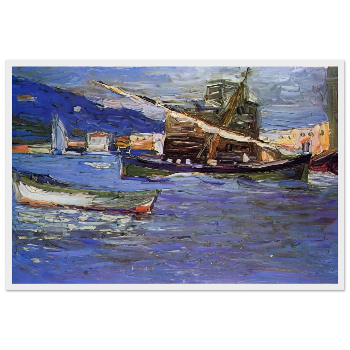 RAPALLO GRAUER DAY 1905 Framed Poster | Wassily Kandinsky Framed Prints Wall Art | Wassily Kandinsky Shop