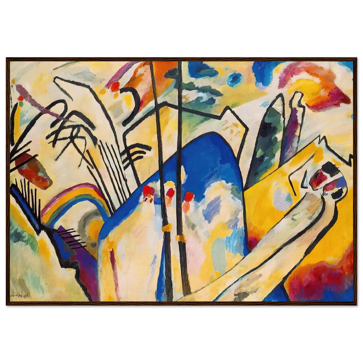 COMPOSITION IV 1911 Framed Poster | Wassily Kandinsky Framed Prints Wall Art | Wassily Kandinsky Shop