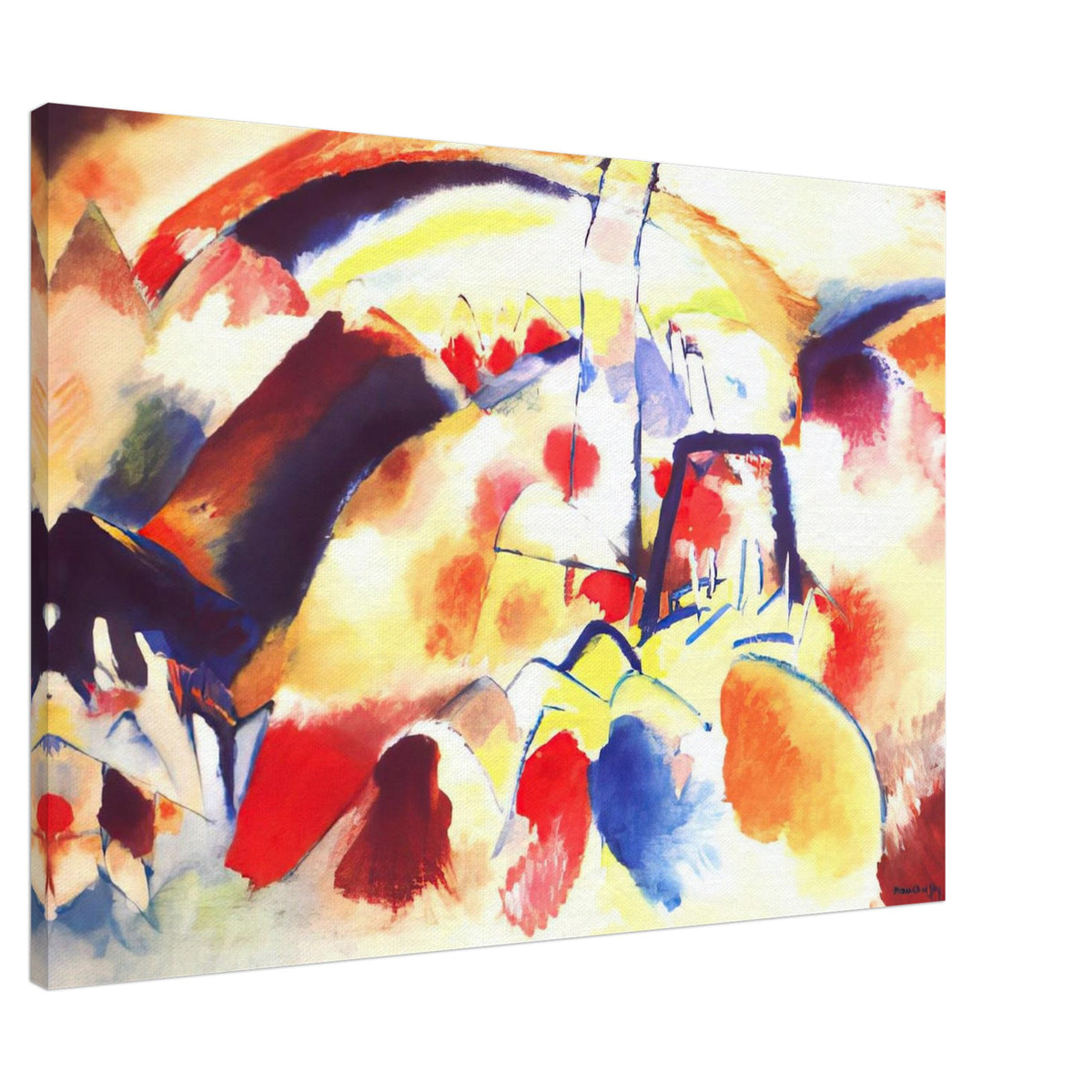 LANDSCAPE WITH RED SPOTS 1913 Canvas | Wassily Kandinsky Canvas | Wassily Kandinsky Shop