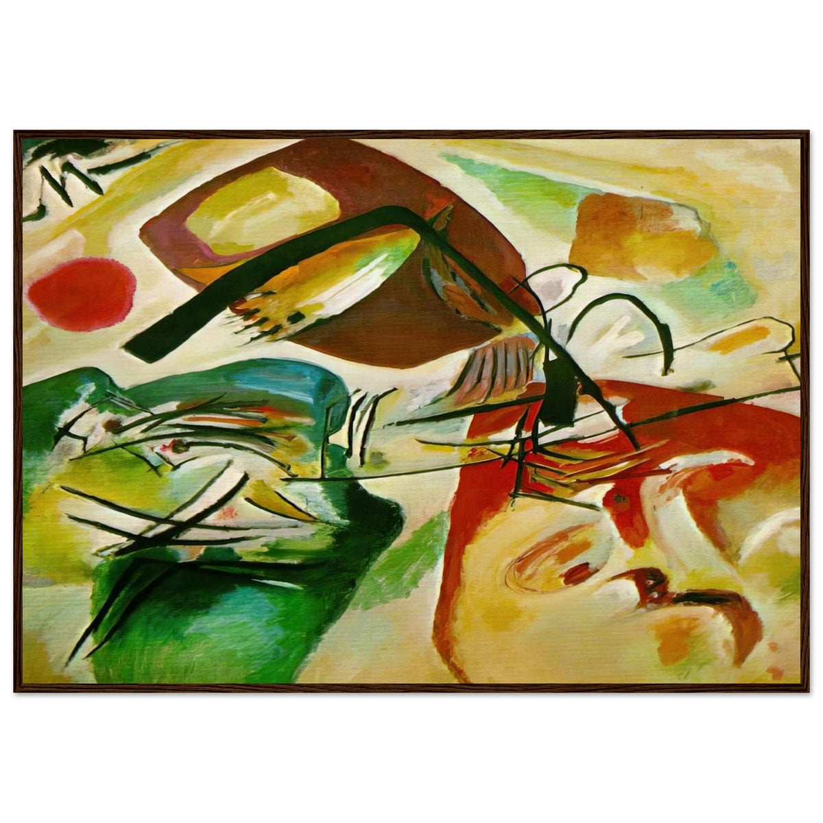 PICTURE WITH A BLACK ARCH 1912 Framed Poster | Wassily Kandinsky Framed Prints Wall Art | Wassily Kandinsky Shop