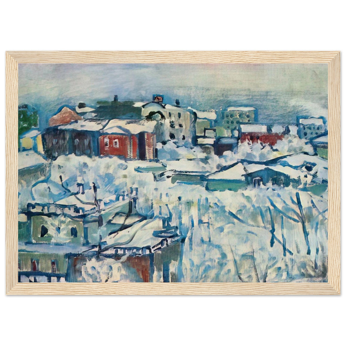 MOSCOW SMOLENSKY BOULEVARD STUDY 1916 Framed Poster | Wassily Kandinsky Framed Prints Wall Art | Wassily Kandinsky Shop