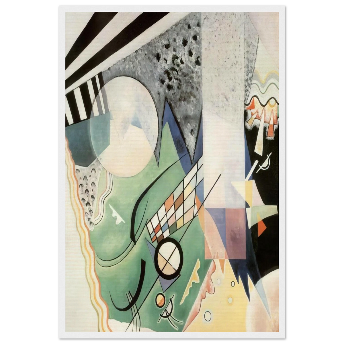 GREEN COMPOSITION 1923 Framed Poster | Wassily Kandinsky Framed Prints Wall Art | Wassily Kandinsky Shop