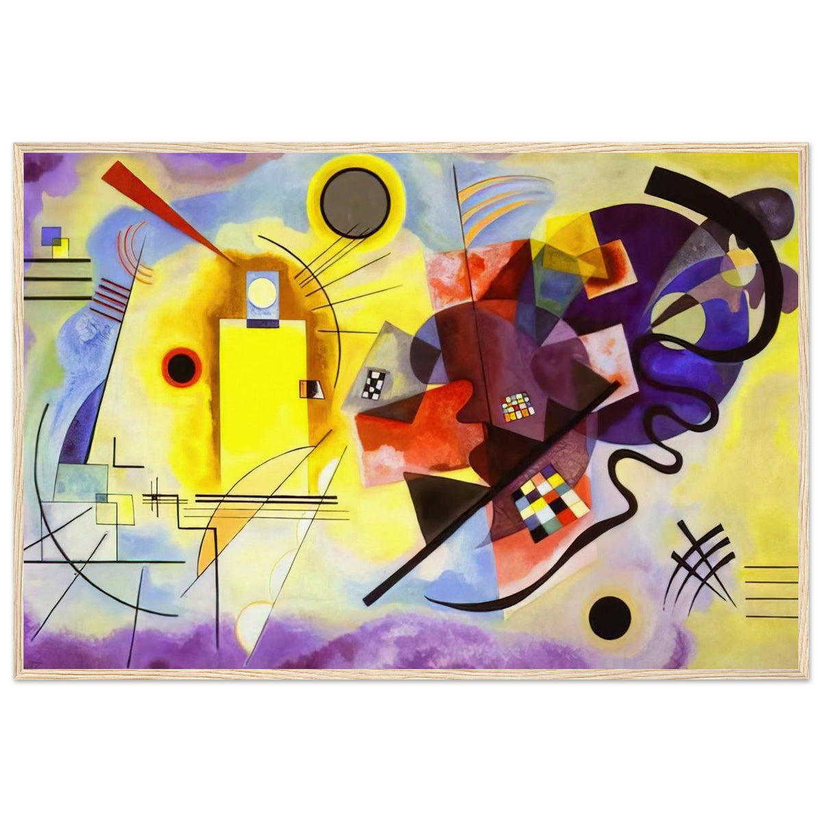 YELLOW RED BLUE 1925 Framed Poster | Wassily Kandinsky Framed Prints Wall Art | Wassily Kandinsky Shop