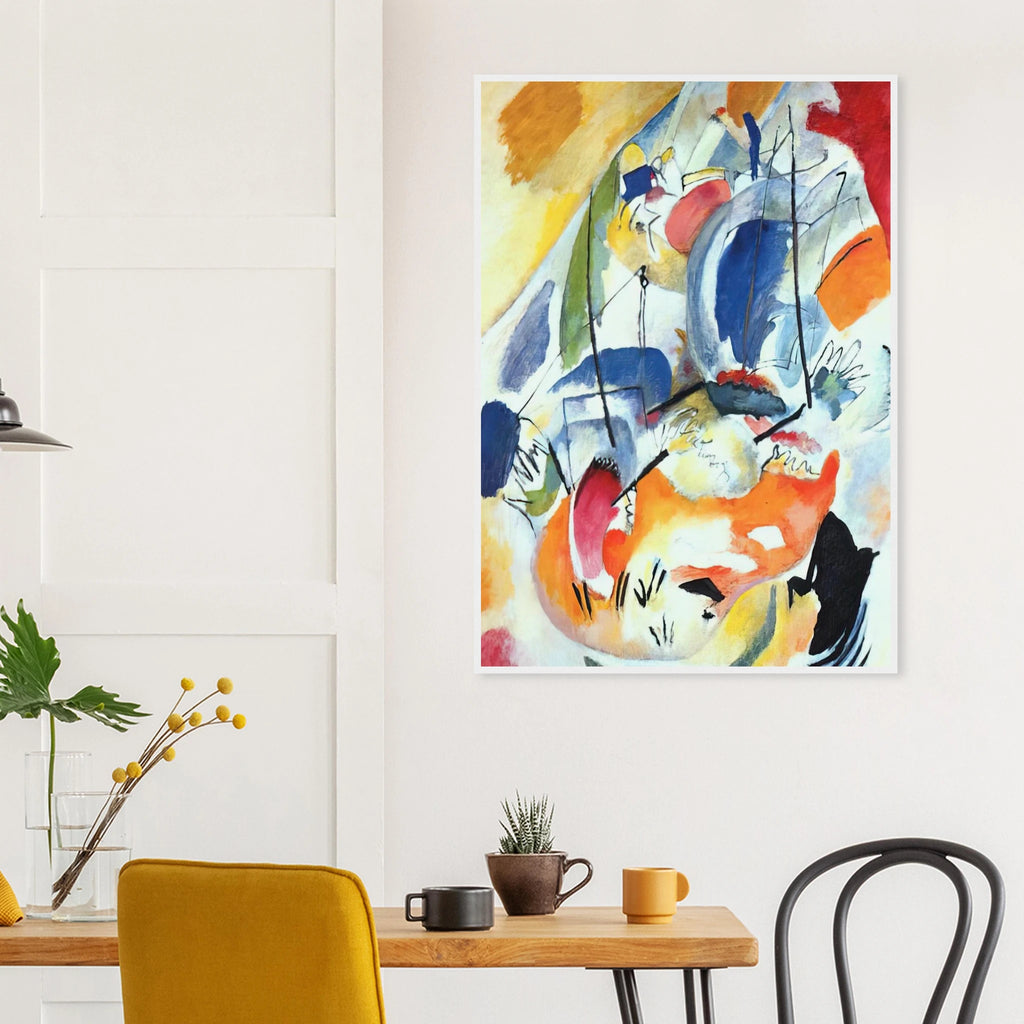 IMPROVISATION 31 SEA BATTLE 1913 Framed Poster | Wassily Kandinsky Framed Prints Wall Art | Wassily Kandinsky Shop