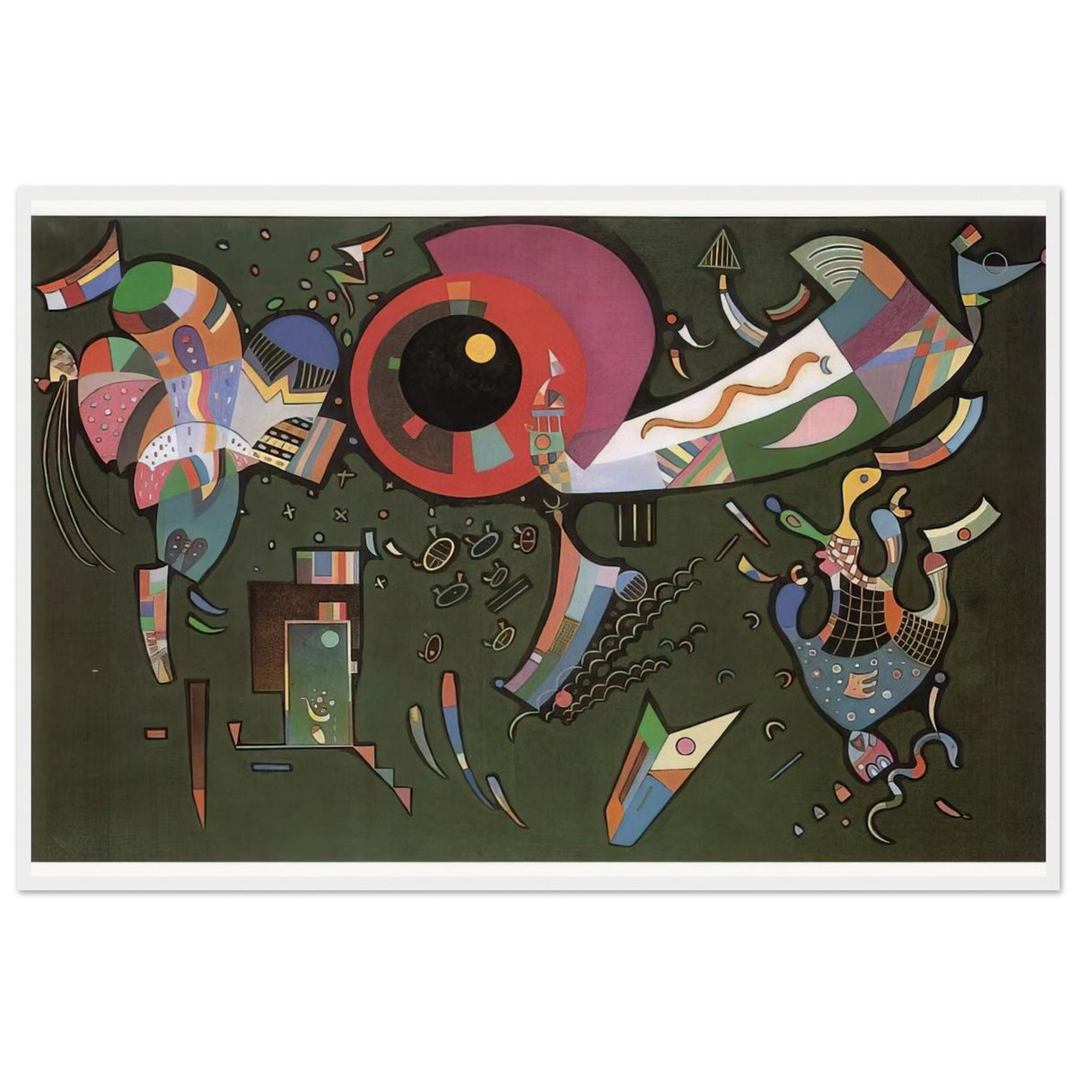 AROUND THE CIRCLE 1940 Framed Poster | Wassily Kandinsky Framed Prints Wall Art | Wassily Kandinsky Shop
