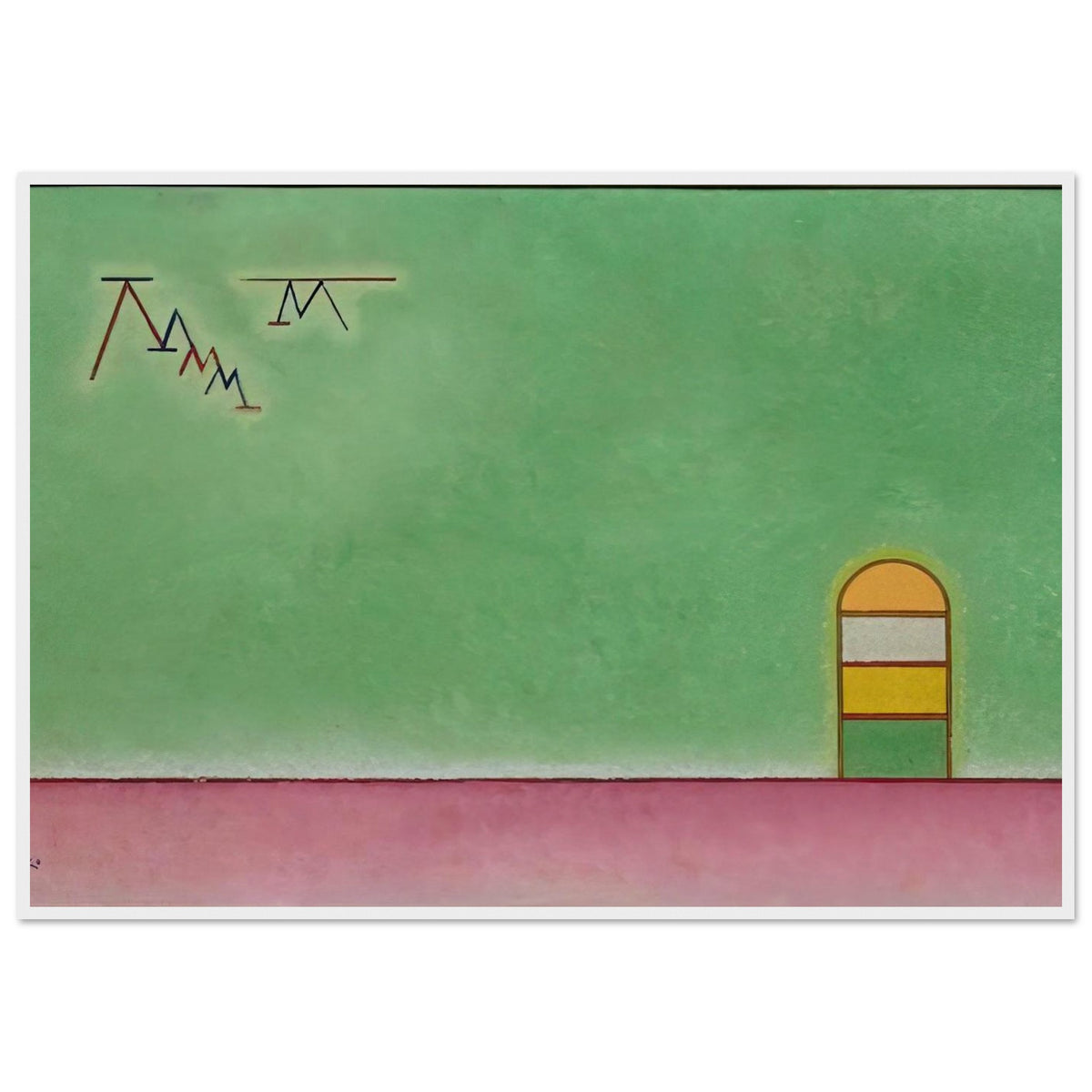GREEN EMPTYNESS 1930 Framed Poster | Wassily Kandinsky Framed Prints Wall Art | Wassily Kandinsky Shop