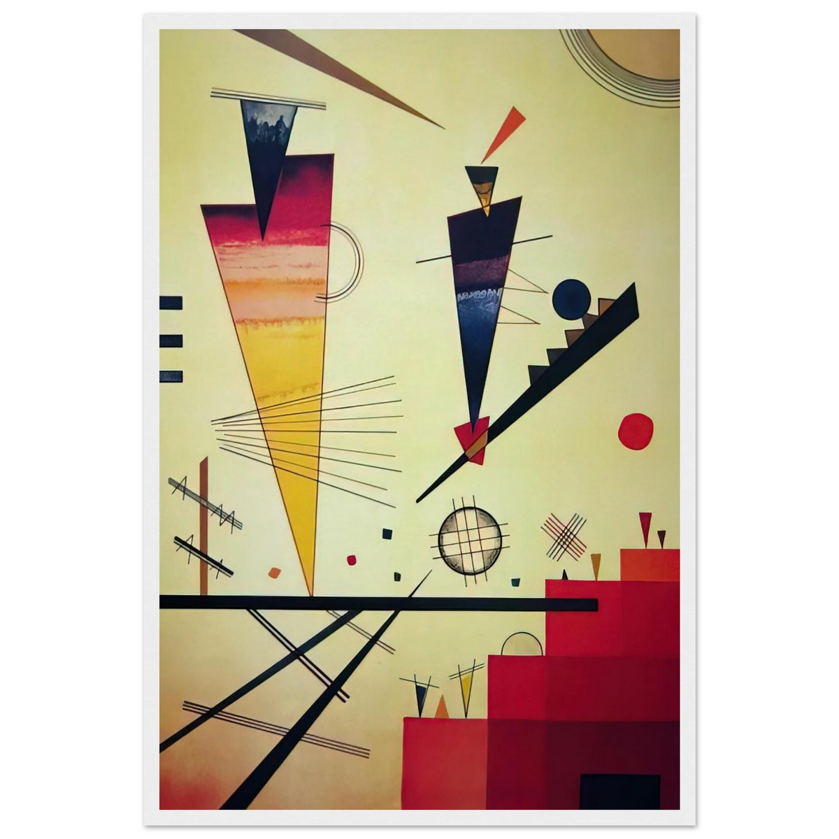 MERRY STRUCTURE 1926 Framed Poster | Wassily Kandinsky Framed Prints Wall Art | Wassily Kandinsky Shop