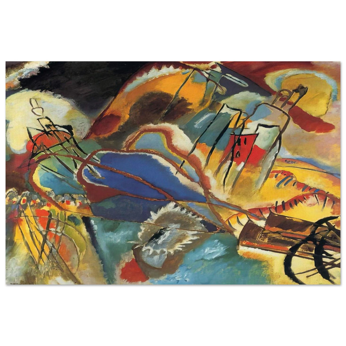 IMPROVISATION 30 CANNONS 1913 Poster | Wassily Kandinsky Poster | Wassily Kandinsky Shop