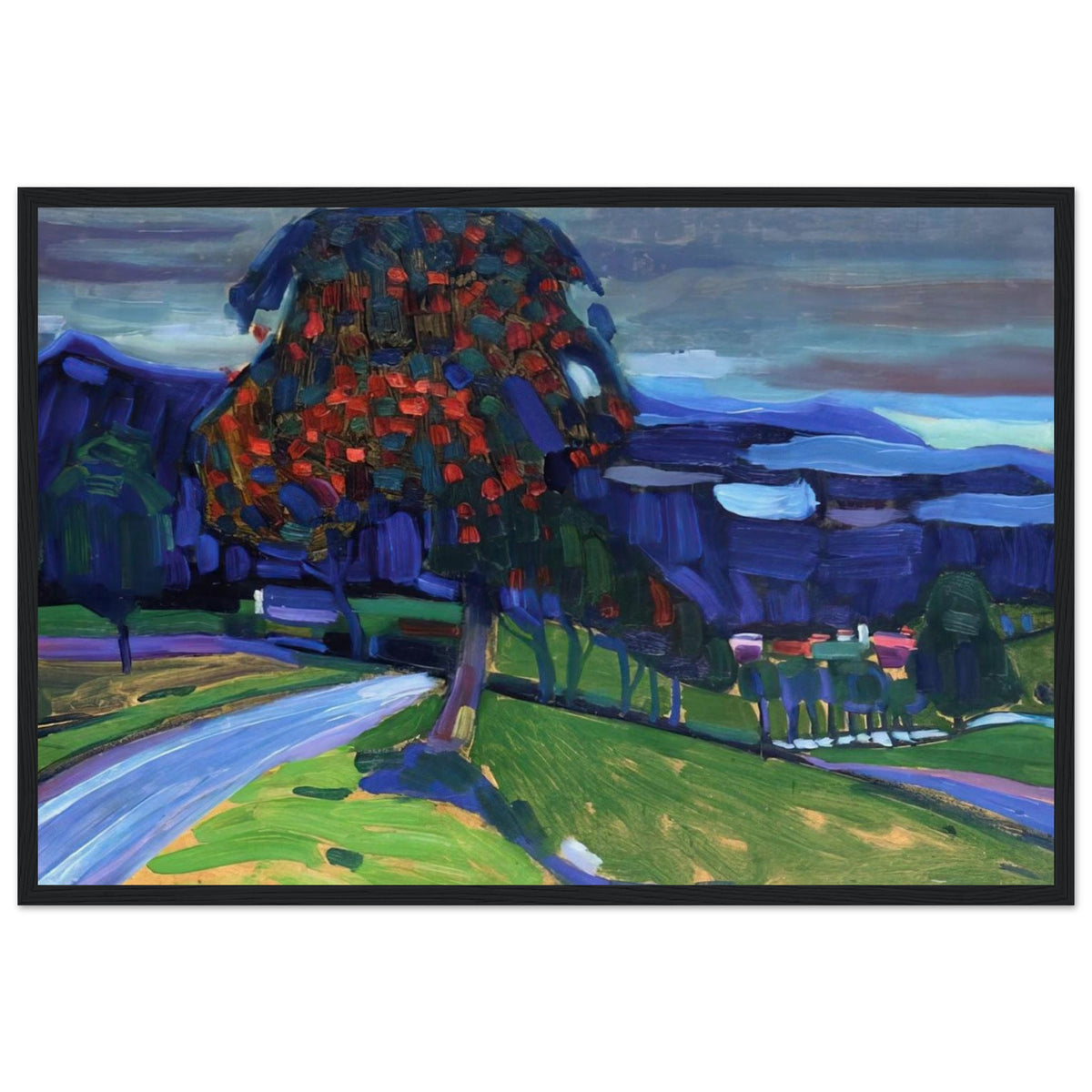 AUTUMN IN MURNAU 1908 Framed Poster | Wassily Kandinsky Framed Prints Wall Art | Wassily Kandinsky Shop
