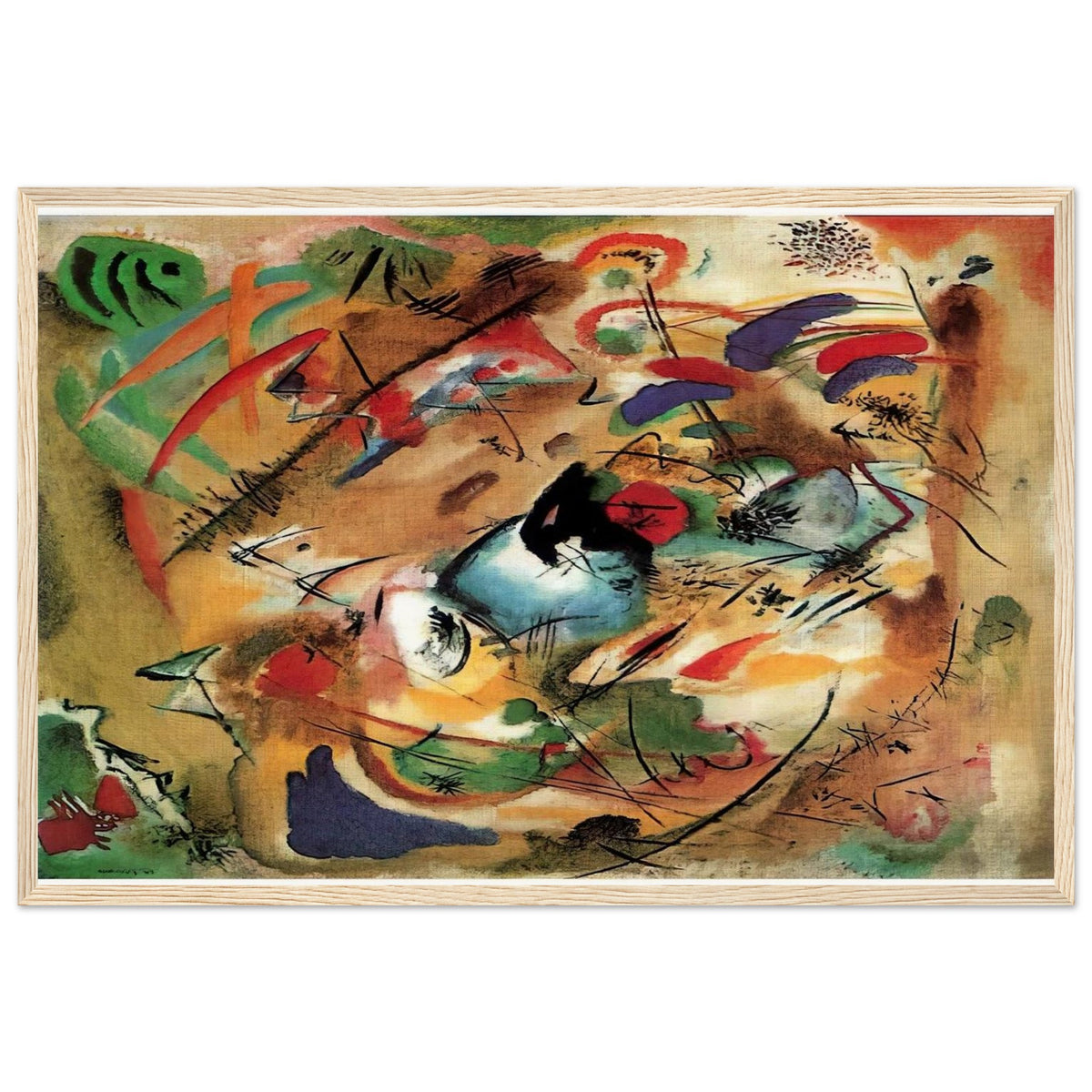 IMPROVISATION DREAMY 1913 Framed Poster | Wassily Kandinsky Framed Prints Wall Art | Wassily Kandinsky Shop